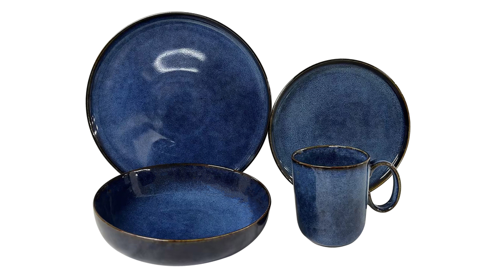 Keramický dezertný tanier SUELO, modrý 21 cm
