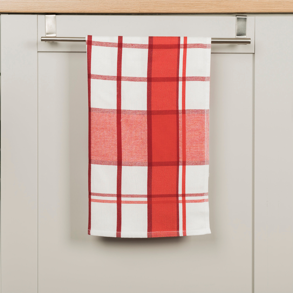 Kuchynská utierka KRATI, červená 50x70 cm