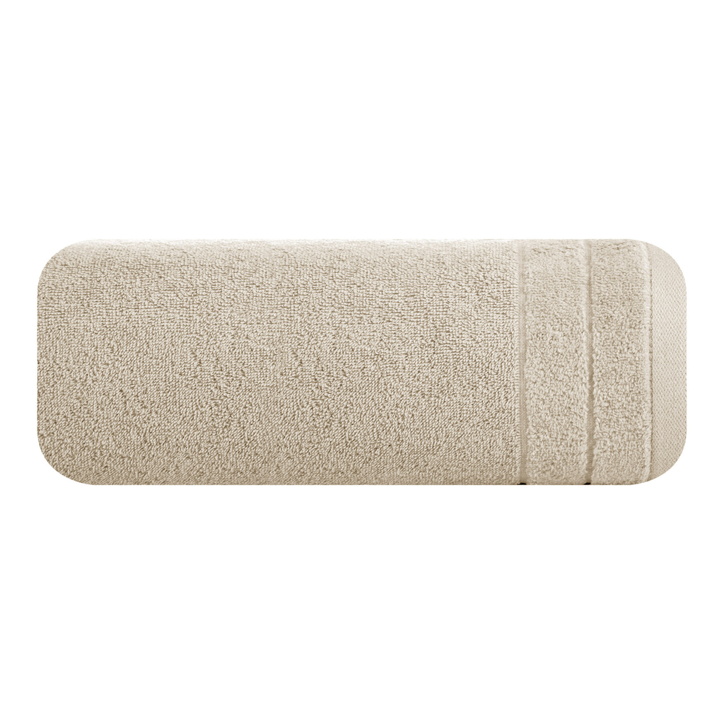 Béžový bavlnený uterák DAMLA 50x90 cm