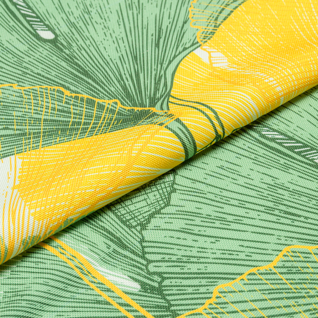 Obrus zeleno-žltý GINKGO 40x120 cm