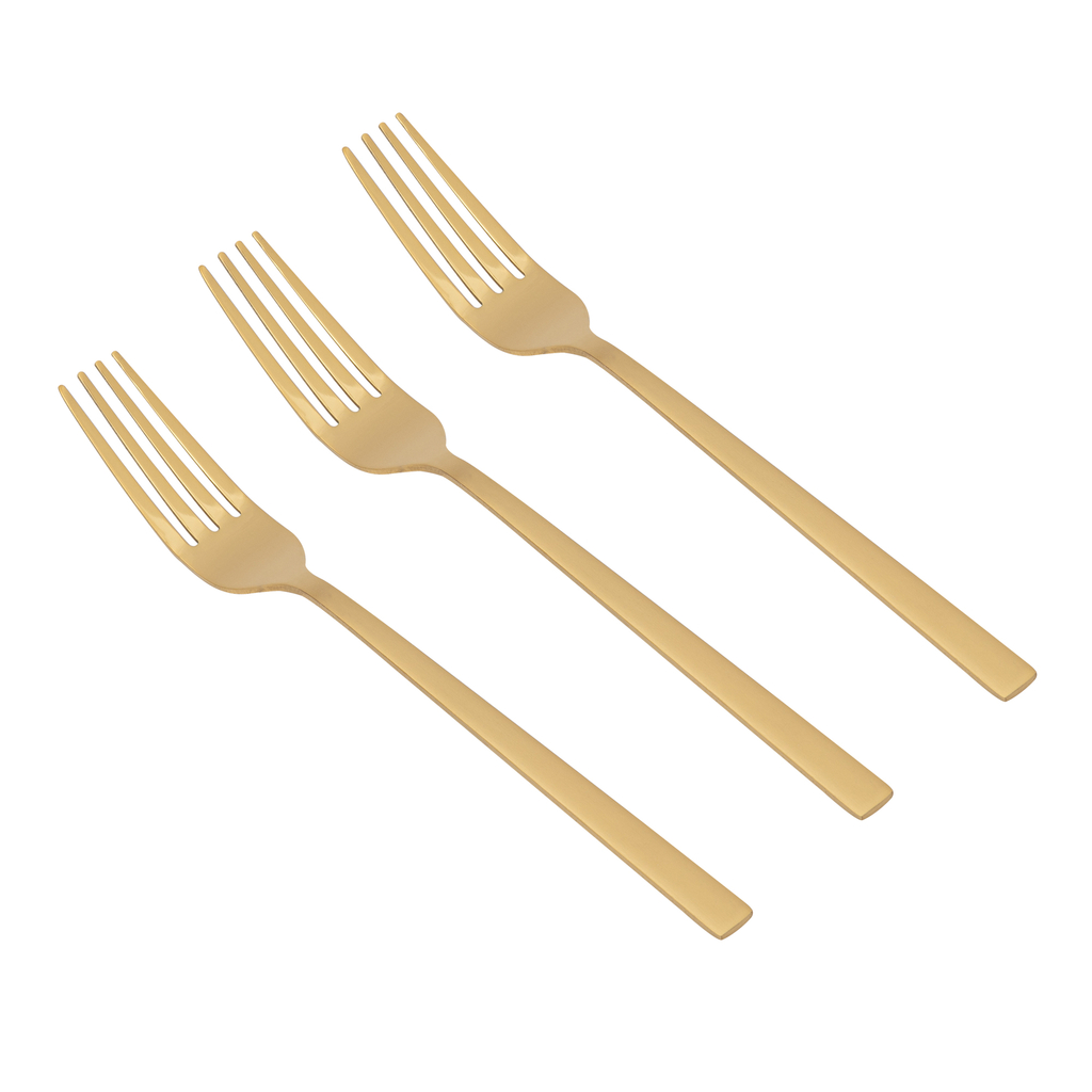 Vidlička zlatá PIANO GOLD, sada 3 ks.