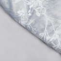 Sivá velúrová vrchná prikrývka TIARA 180 x 200 cm