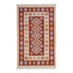 Koberec tmavočervený ALBORG KOSOŠTVORCE 120x180 cm