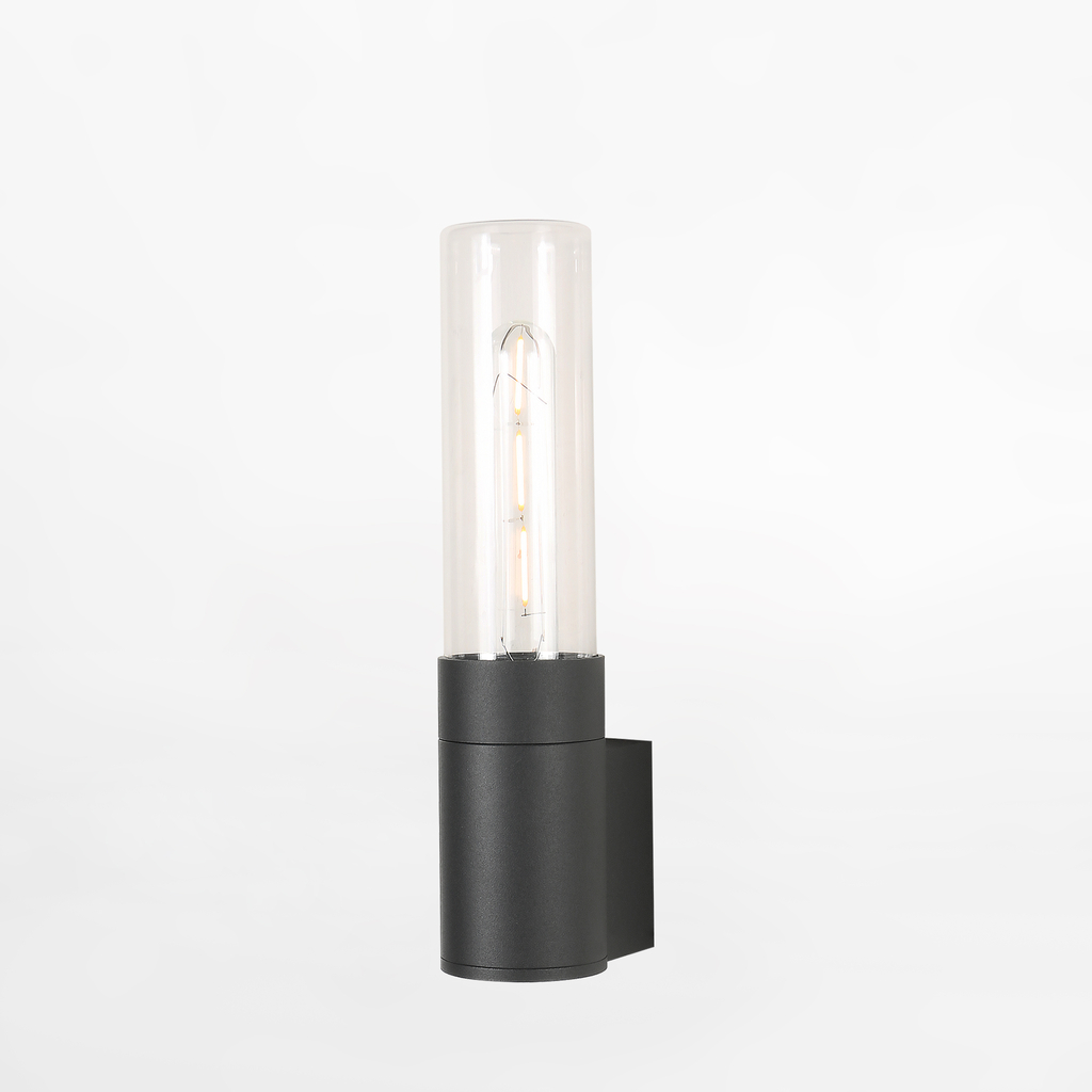 Vonkajšie nástenné svietidlo IP54 čierna WALLY