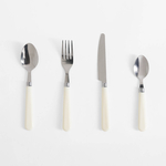 Súprava príborov v krémovej farbe LORTIS 24-dielna