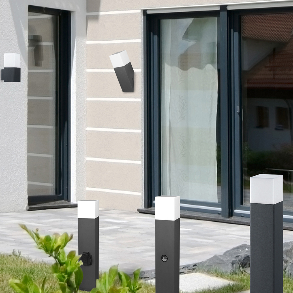 Vonkajšie nástenné svietidlo NEW YORK grafitové