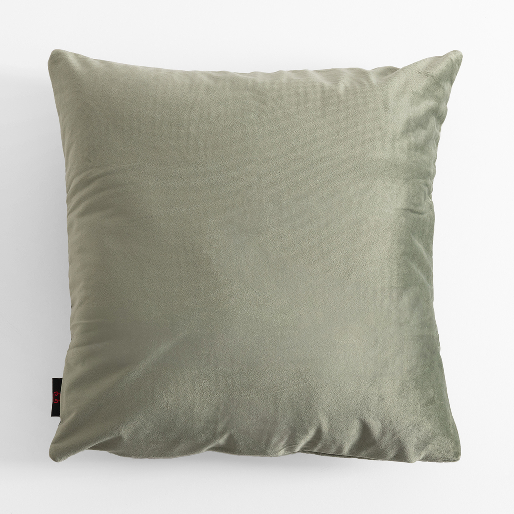 Geometrická velúrová obliečka na vankúš zelená JONES 45x45 cm
