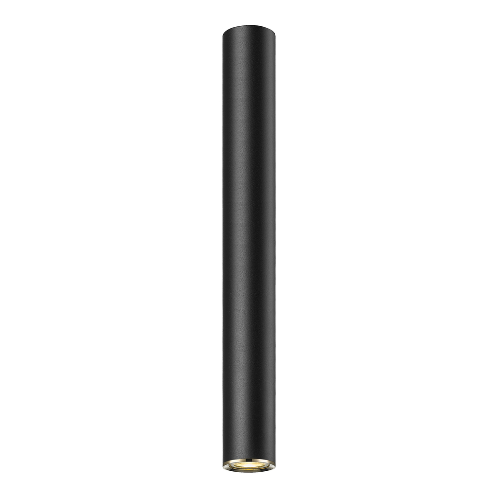 Stropné svietidlo dlhá tuba čierno-zlatá LOYA 55 cm