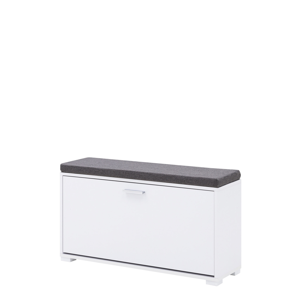 Skrinka na obuv so sedadlom 1K BIELA