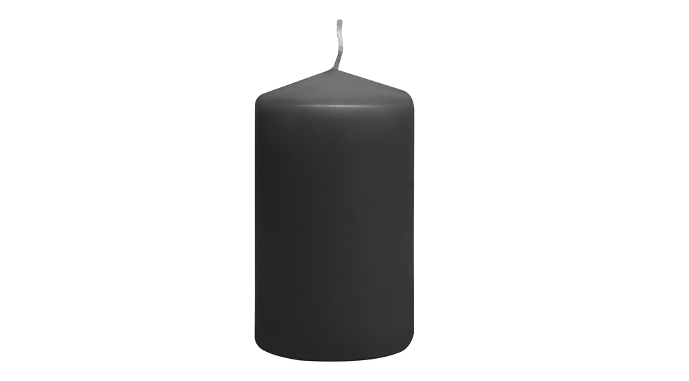 Dekoratívna sviečka čierna 6 x 10 cm