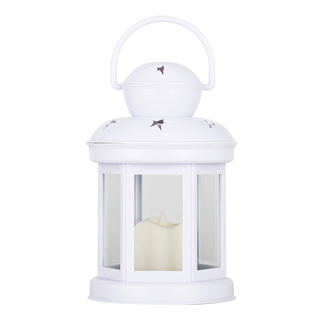 Lampáš biely LED 19 cm