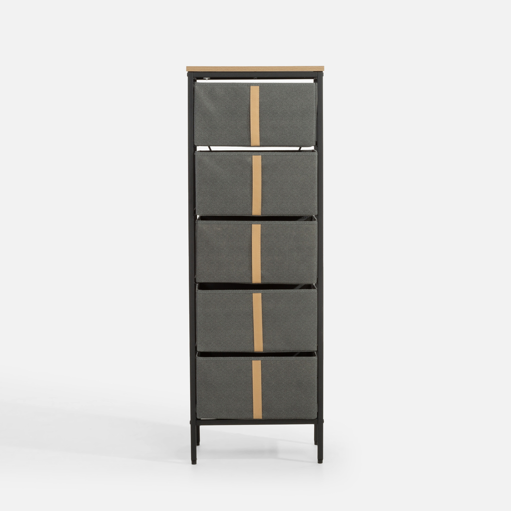 Vysoká komoda z textilu LENISSO