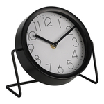 Kovové stolové hodiny čierne
