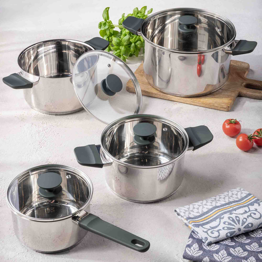 Súprava 4 hrncov na indukciu a plyn LINDE