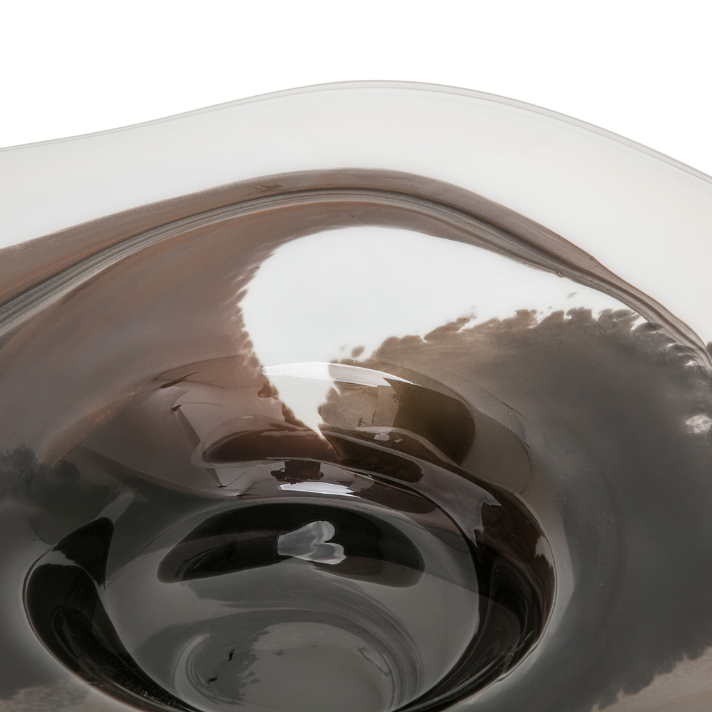 Dekoratívny servírovací tanier RETRO hnedý 45 cm