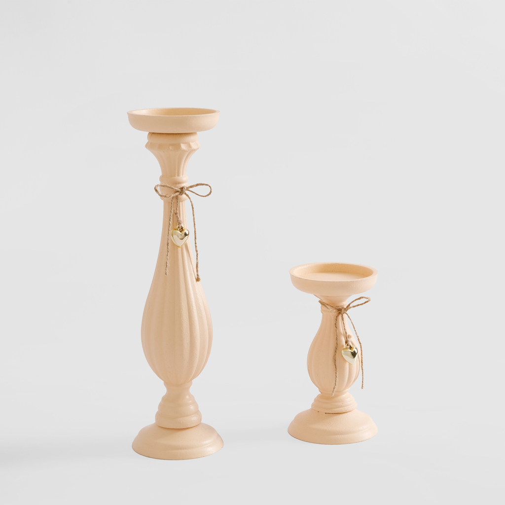 Vintage svietnik na jednu sviečku 20 cm