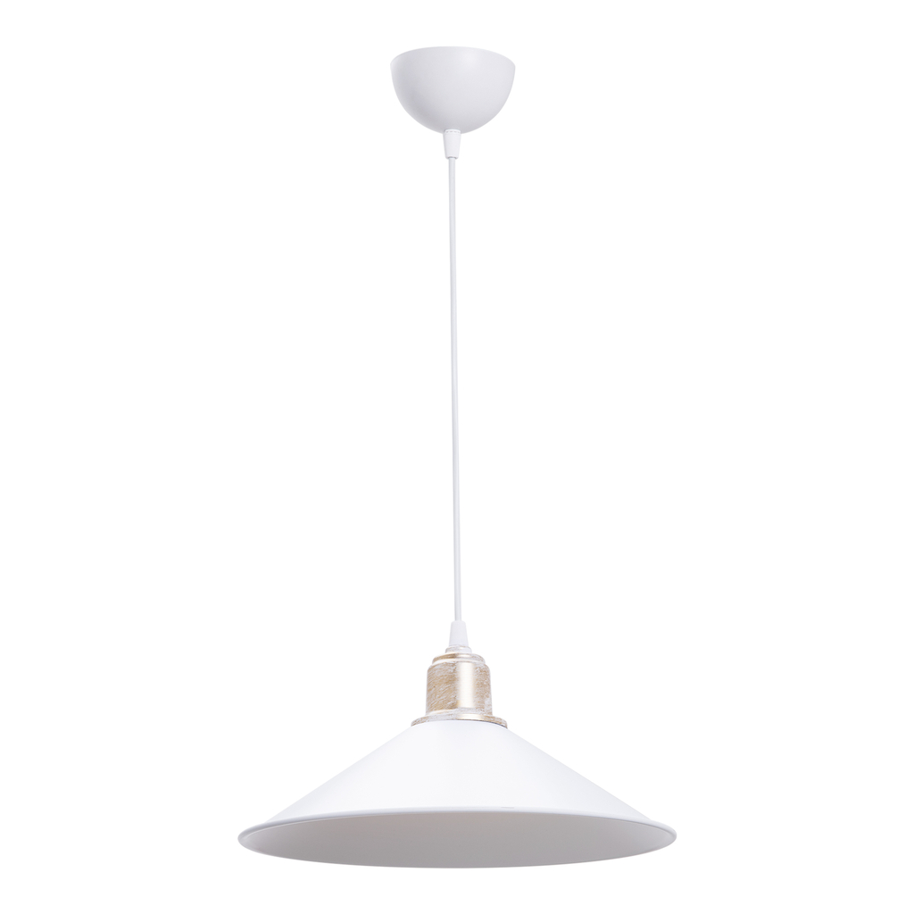 Závesné svietidlo MAYA biele, jedno samostatné