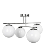 Stropné svietidlo gule 4-bodové chrómované AURORA