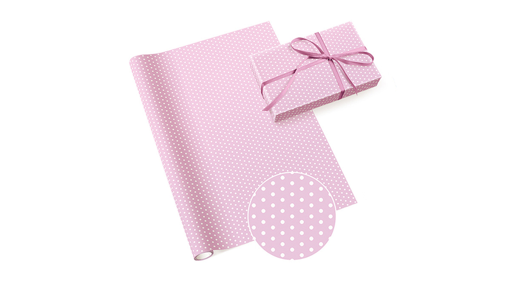 Papier prezentowy w kolorze różowym