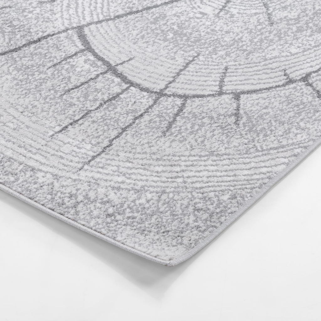 Koberec vzor prierez stromu sivý MIRACLE 80x150 cm