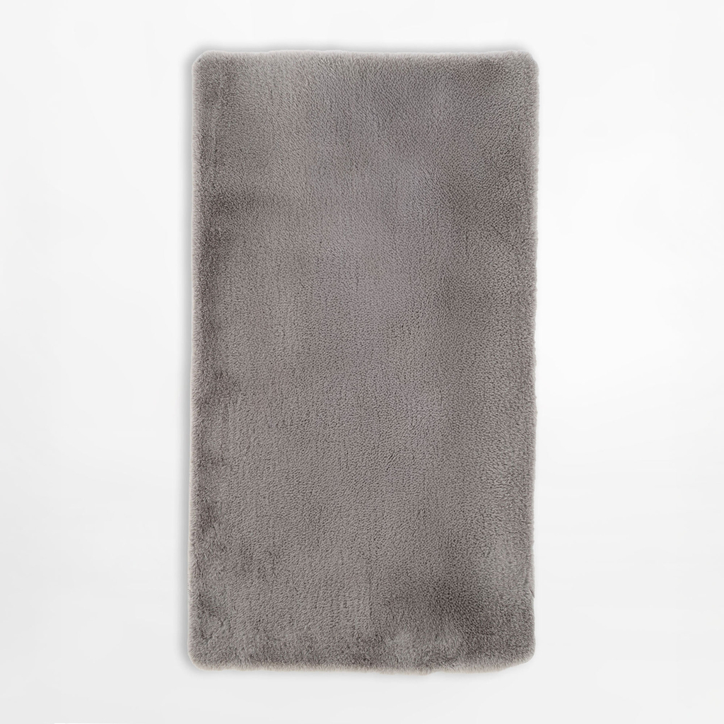 Moderný strieborný koberec RABBIT, 80x150 cm