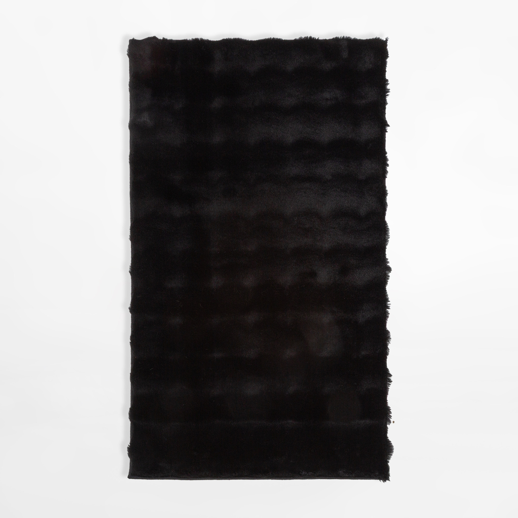 Moderný koberec MODESTO, čierny, 60x100 cm