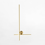 Minimalistické nástenné svietidlo LED zlaté MILL