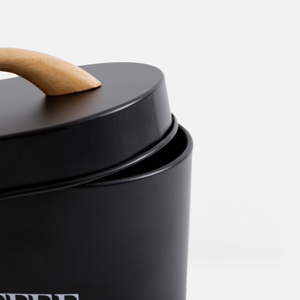 Kuchynská nádoba na kávu čierna 15 cm