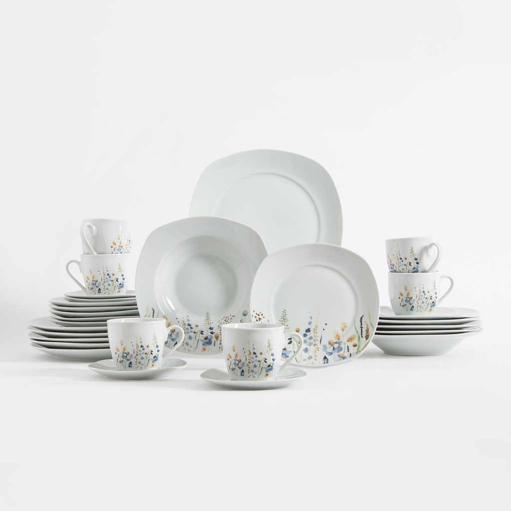 Jedálenská a kávová súprava MEADOW, 30 kusov