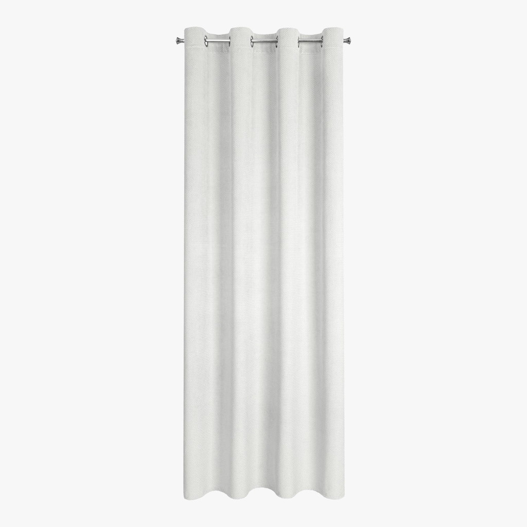 Zamatový záves ELIZA do obývacej izby, biela 140x250 cm