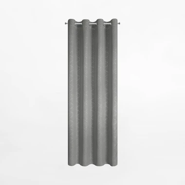 Záves na priechodkách v striebornej farbe OLETA 140x250 cm