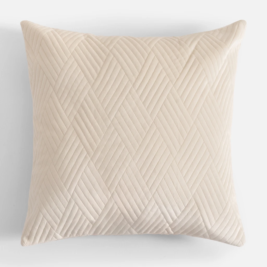 Dekoračná krémová obliečka na vankúš ZYGGY 45x45 cm