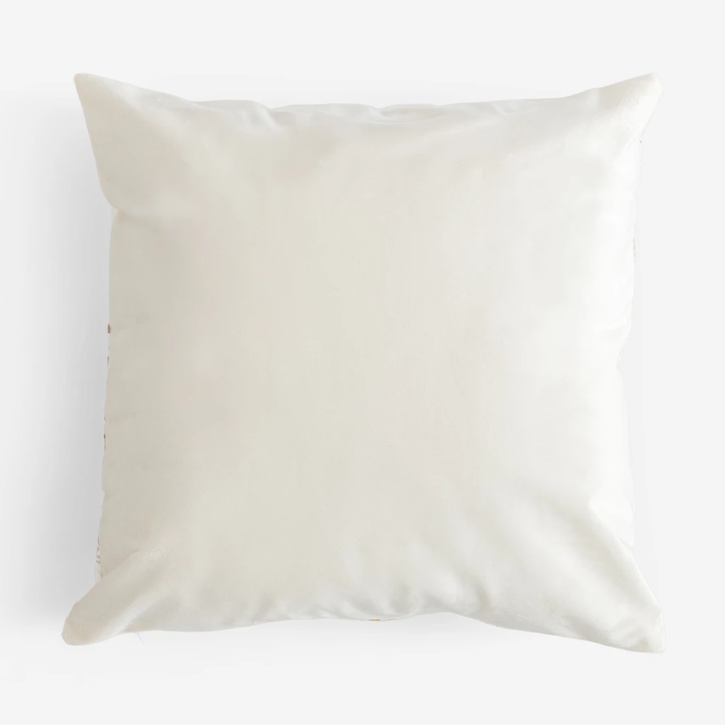 Rewers białej poszewki bez wzoru. 