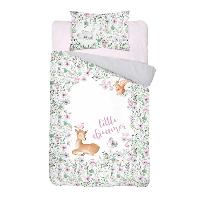 Bambusové obliečky do postieľky SRNKA 100x135 cm
