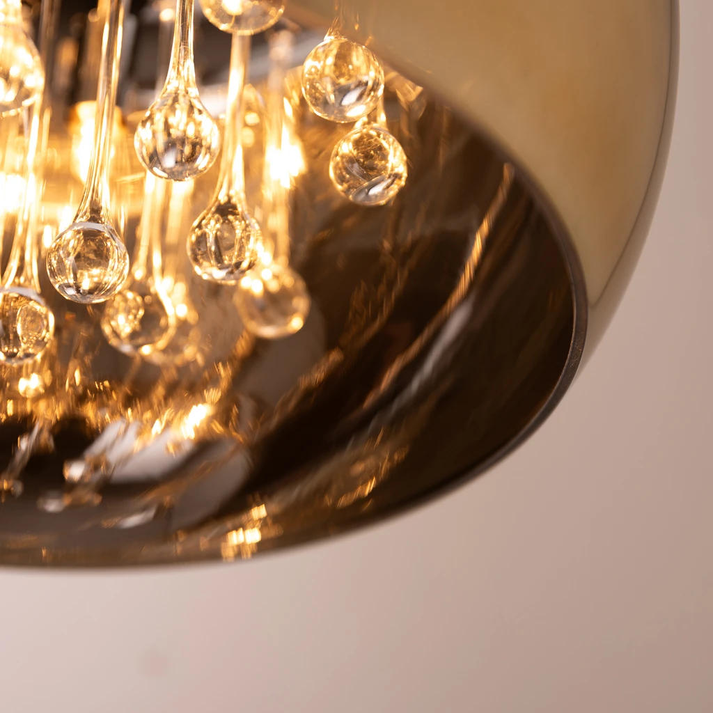 Závesné svietidlo CRYSTAL zlaté 40 cm