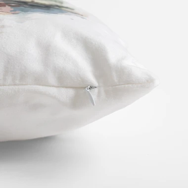 Dekoračná obliečka na vankúš SLON bielej farby OLIVE 45x45 cm