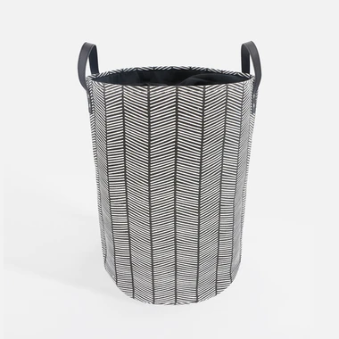 Kôš na bielizeň čierny 35x48 cm