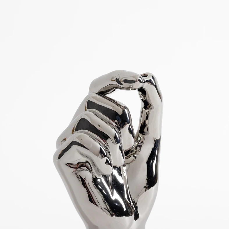 Strieborná váza RUKA 9,5 cm