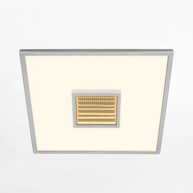 Štvorcové LED stropné svietidlo s efektom hĺbky chróm TORO