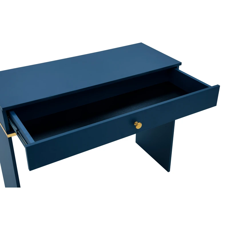 Toaletný stolík so zásuvkou tmavomodrý MARINE