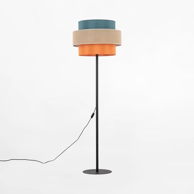 Stojacia lampa s farebným tienidlom TRIO JUTA