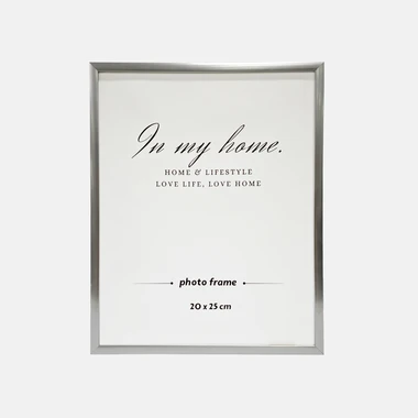 Fotorámik 20x25 do obývacej izby strieborný