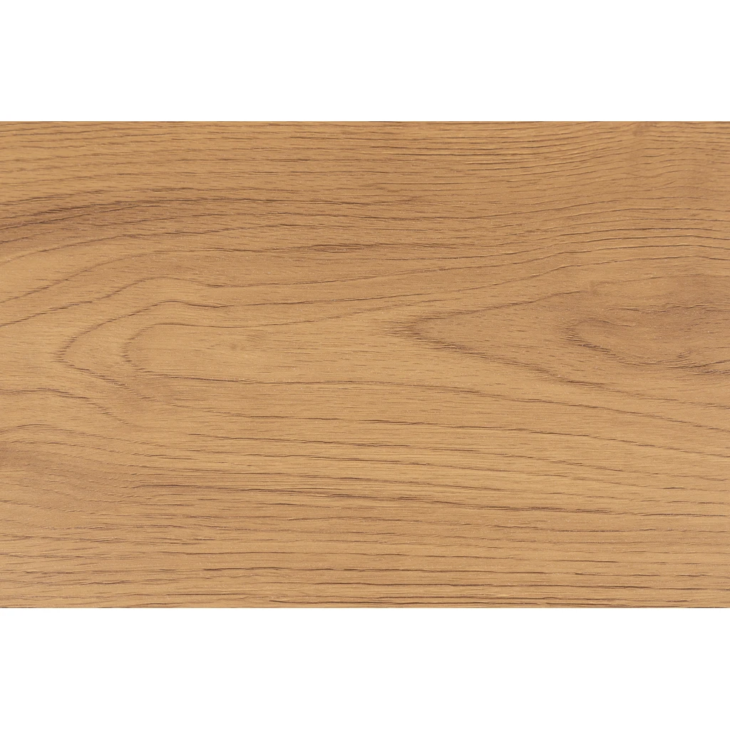 Ściany szafki to płyta oklejona dębowym fornirem. Nadaje on powierzchni naturalną, lekko chropowatą fakturę i wzór drewna.