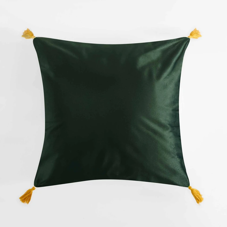 Dekoračná obliečka vyšívaná zelená FOLKY 45x45 cm