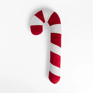 Vankúš v tvare cukrovej paličky BISCUIT CANDY CANE 68 x 32 cm