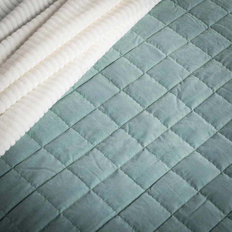 Prehoz na posteľ v tyrkysovej farbe GISELLE 180x200 cm