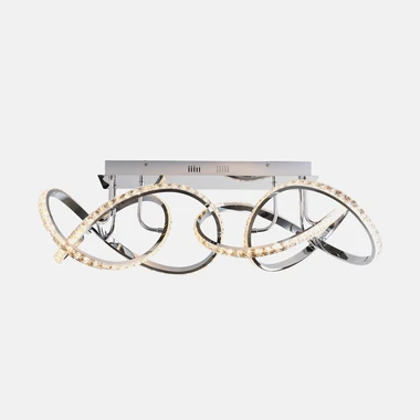 Stropné LED svietidlo chróm ABRO