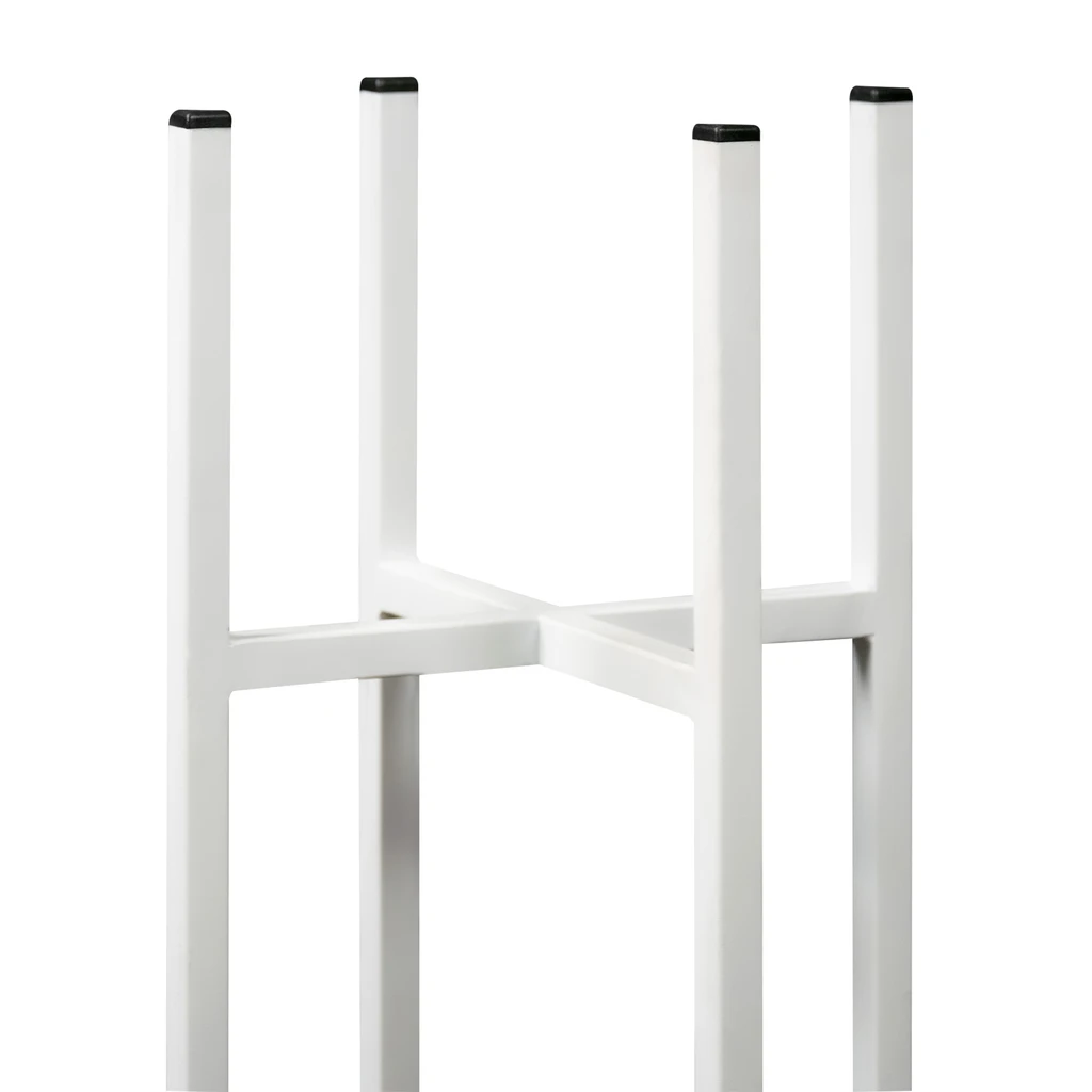 Kovový stojan na kvetináč ANGERS biely