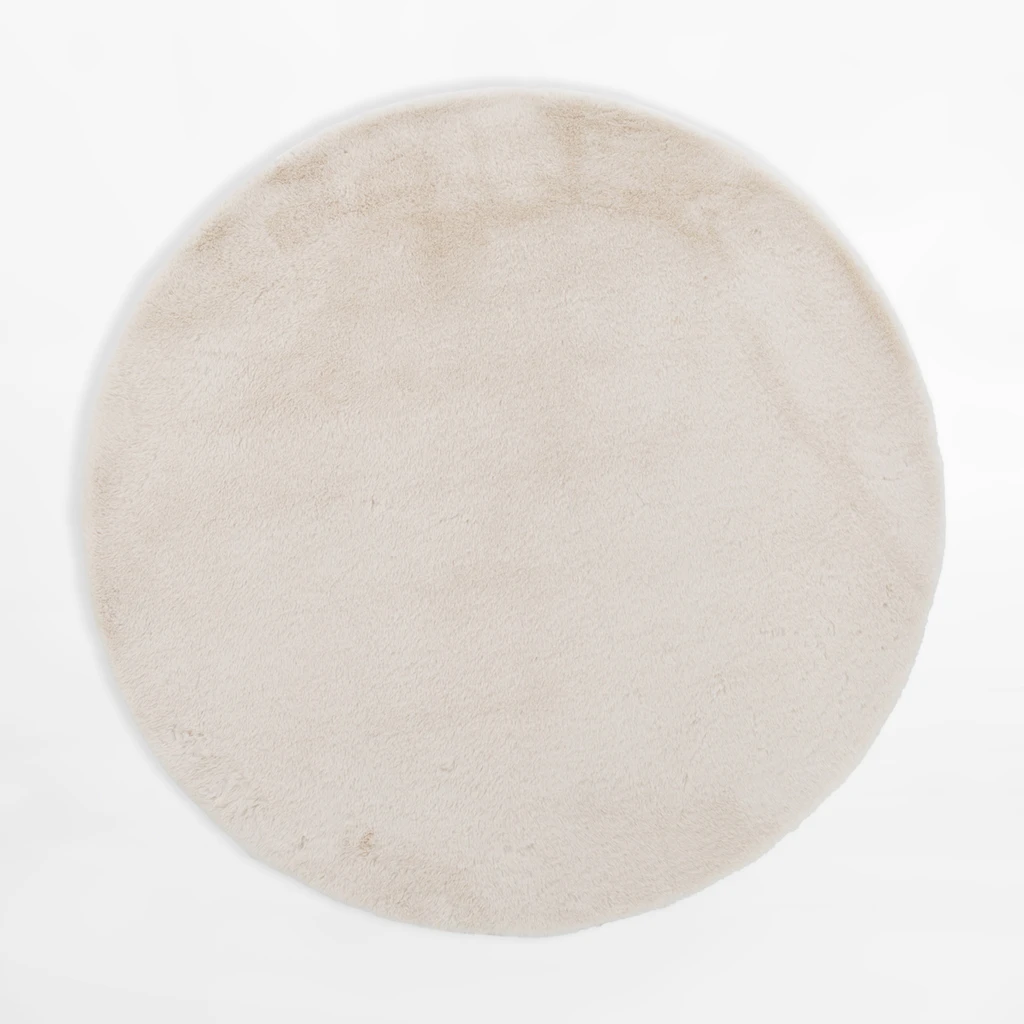 Okrúhly koberec RABBIT, krémový, 120 cm