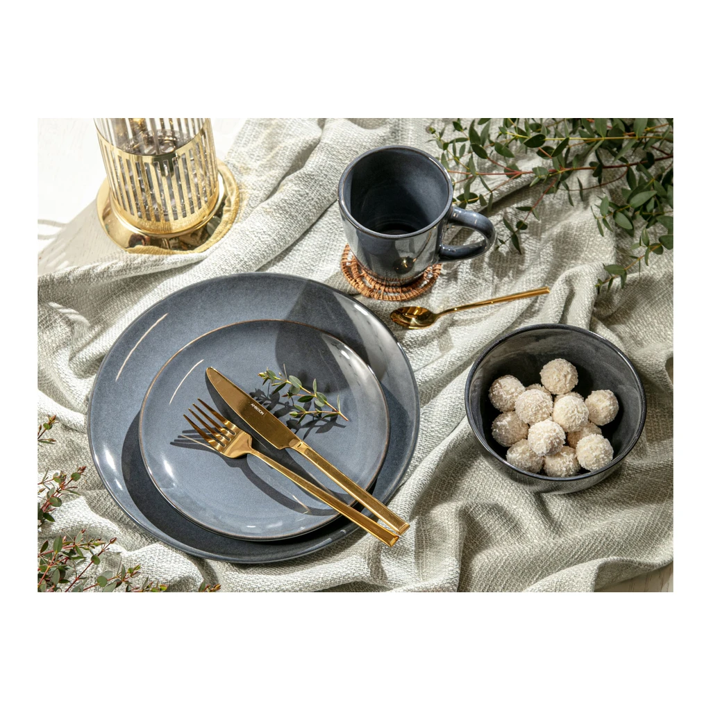 Keramický hrnček tmavomodrý LUNA 380 ml